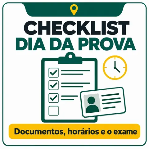 Bônus 04: Checklist do Dia da Prova